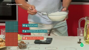 El nutricionista Pablo Ojeda explica la cantidad de cacao en el chocolate en Equipo de Investigación