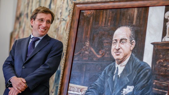 Almeida en el acto en el que se ha descubierto el retrato de Melchor Rodríguez Almeida en el acto en el que se ha descubierto el retrato de Melchor Rodríguez