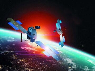 Ilustración de los satélites SpainSat