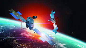 Ilustración de los satélites SpainSat