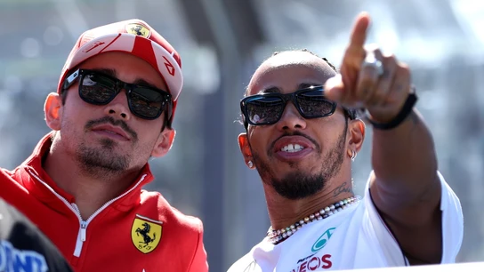 Charles Leclerc, con Lewis Hamilton Charles Leclerc, con Lewis Hamilton