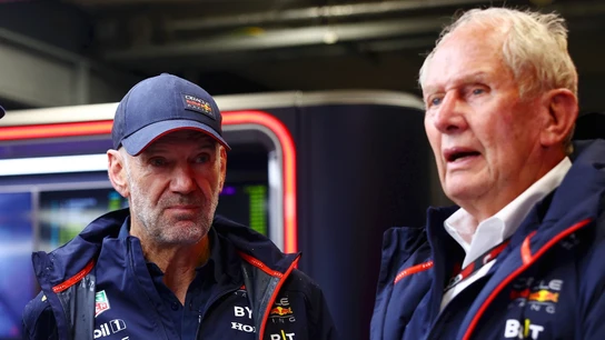 Adrian Newey, con Helmut Marko Adrian Newey, con Helmut Marko