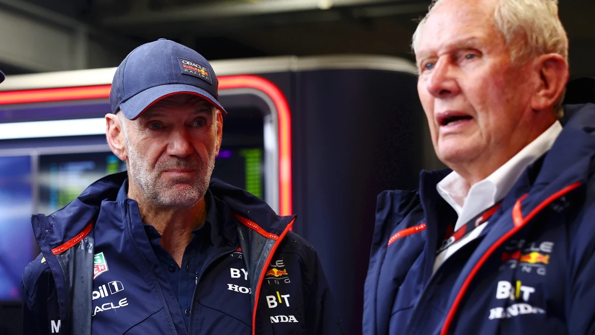 Adrian Newey, con Helmut Marko