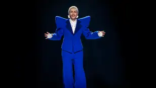 Joost Klein, el representante de Países Bajos en Eurovisión, durante la semifinal