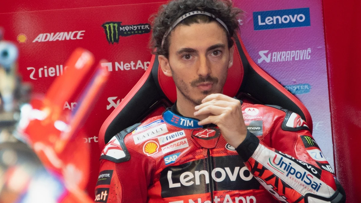 Bagnaia, con la mirada perdida