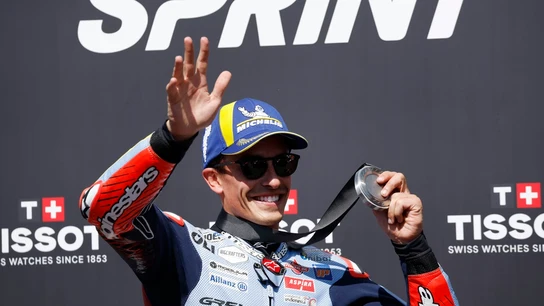 Marc Márquez, en un podio Marc Márquez, en un podio