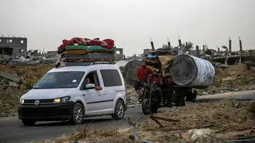 Palestinos abandonan Rafah ante una inminente ofensiva