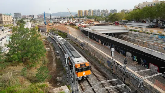 Imagen de archivo de un tren de Rodalies. Imagen de archivo de un tren de Rodalies.