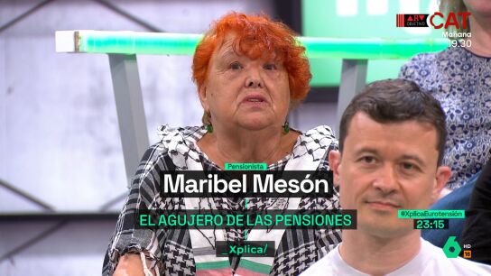 Maribel, pensionista: "Lo importante es blindar las pensiones para que ning&uacute;n gobierno las pueda quitar"
