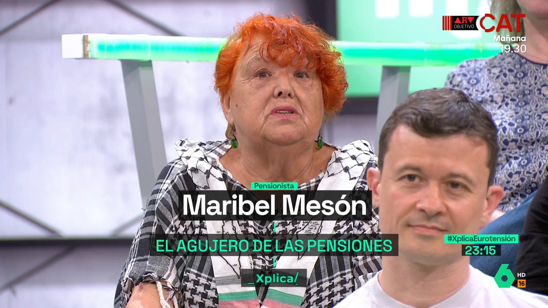 Maribel, pensionista: "Lo importante es blindar las pensiones para que ningún gobierno las pueda quitar"