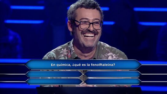 Juanra Bonet alucina con la risa del concursante tras leer la pregunta nueve: "&iquest;Te r&iacute;es de nervios o de que la sabes?"