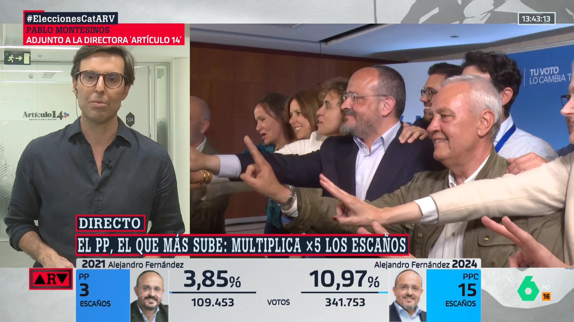 ARV-Montesinos señala que desde el PP no descartan una repetición electoral en Cataluña 