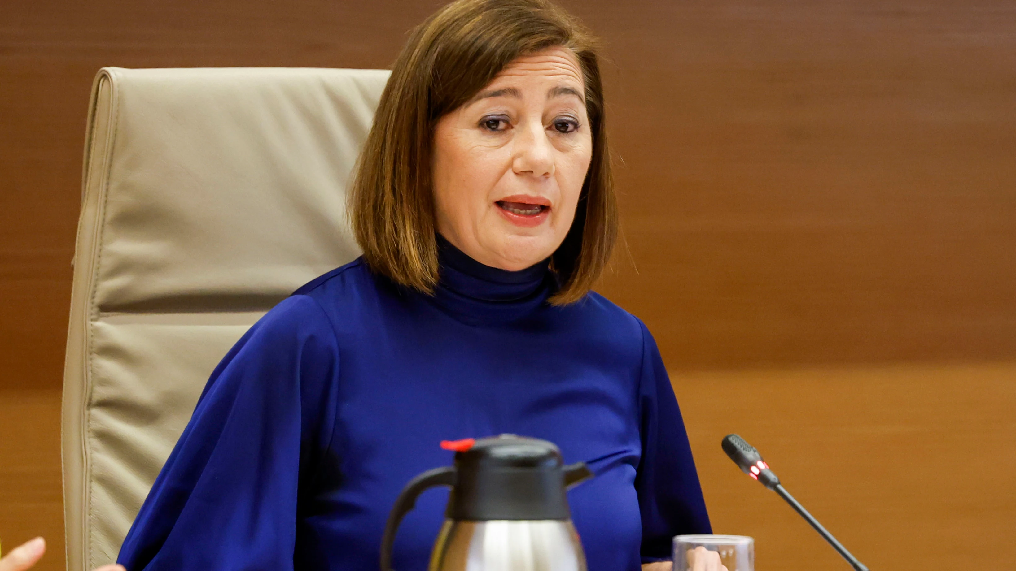 La presidenta del Congreso, Francina Armengol, comparece este lunes en la comisión del Congreso que investiga el caso Koldo