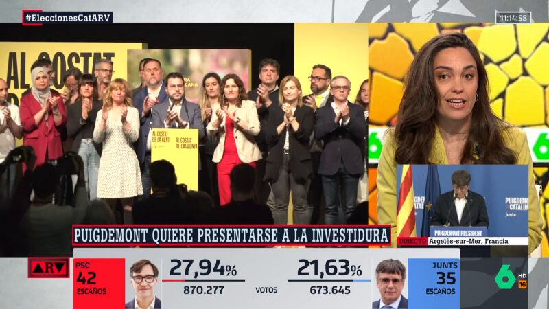 ARV - Marta García Aller, sobre la decisión de Puigdemont de ir a la investidura: "Ha perdido las elecciones por tercera vez consecutiva"