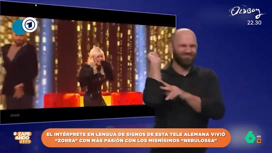 La interpretación en lengua de signos de la tv alemana de 'Zorra' de Nebulossa que ya es viral La interpretación en lengua de signos de la tv alemana de 'Zorra' de Nebulossa que ya es viral