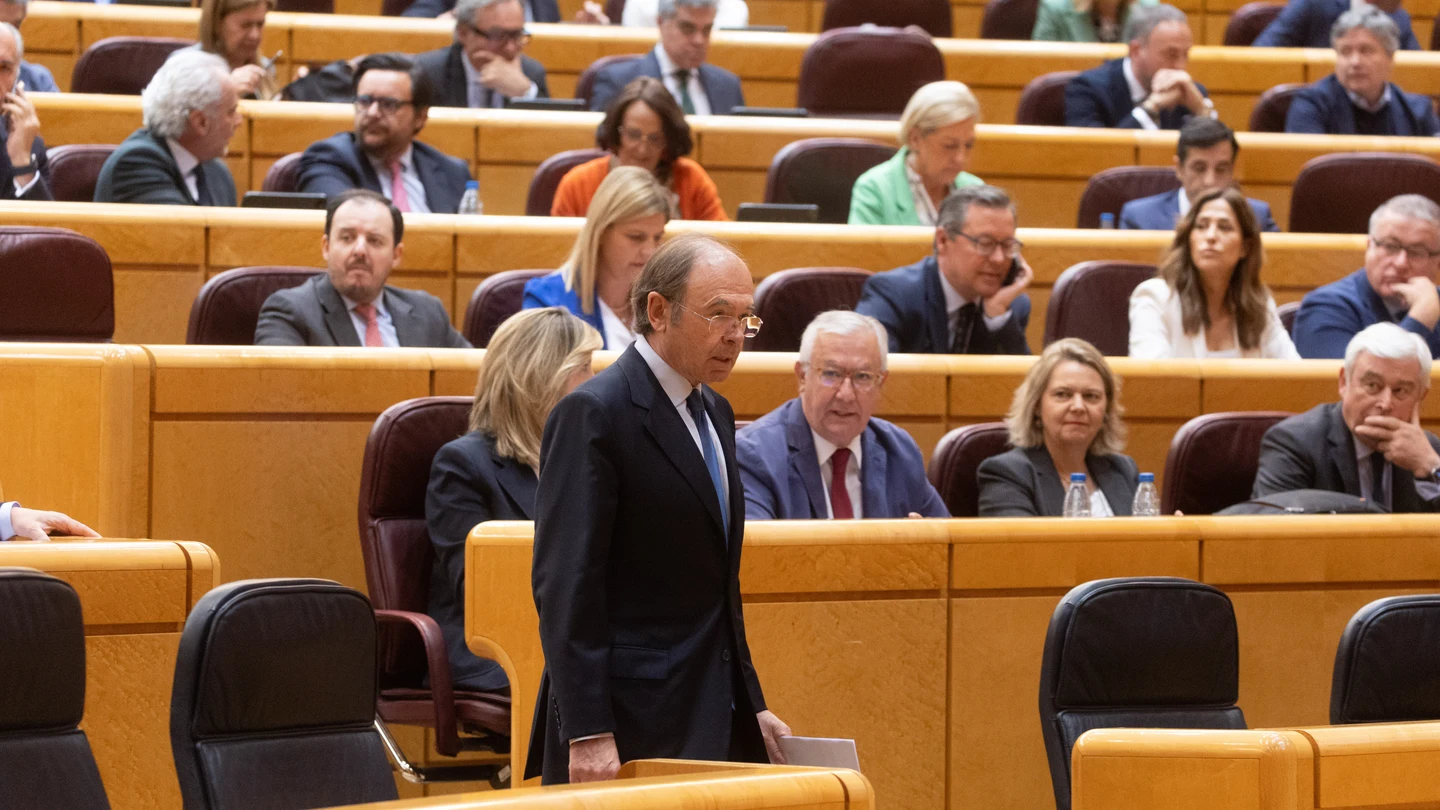 El expresidente del Senado, Pío García-Escudero, durante el pleno El expresidente del Senado, Pío García-Escudero, durante el pleno