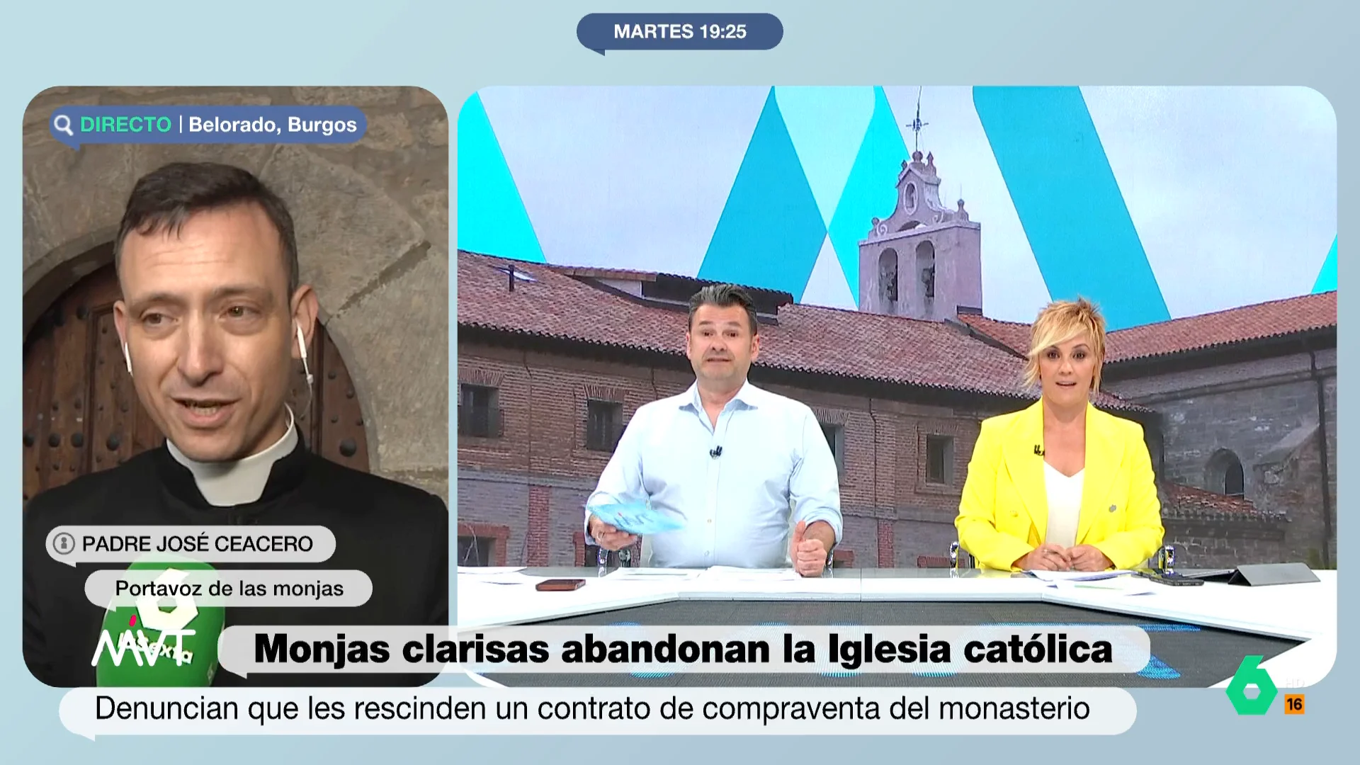 Iñaki López, irónico al 'portavoz' de las Monjas Clarisas: "Si se quedan sin techo caben todas en el piso de Pablo de Rojas"