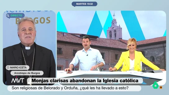 Iñaki López, al arzobispo de Burgos tras romper 16 monjas con El Vaticano: "Tenía que haber sospechado cuando empezaron a hacer trufas de mojito" Iñaki López, al arzobispo de Burgos tras romper 16 monjas con El Vaticano: "Tenía que haber sospechado cuando empezaron a hacer trufas de mojito"