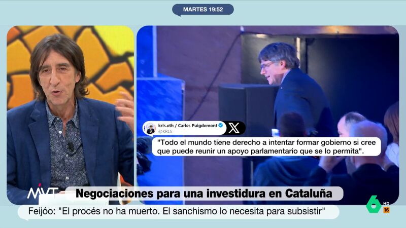 Benjamín Prado: "Puigdemont va a hacer todo lo que esté en su mano para forzar una repetición electoral y enterrar a ERC"