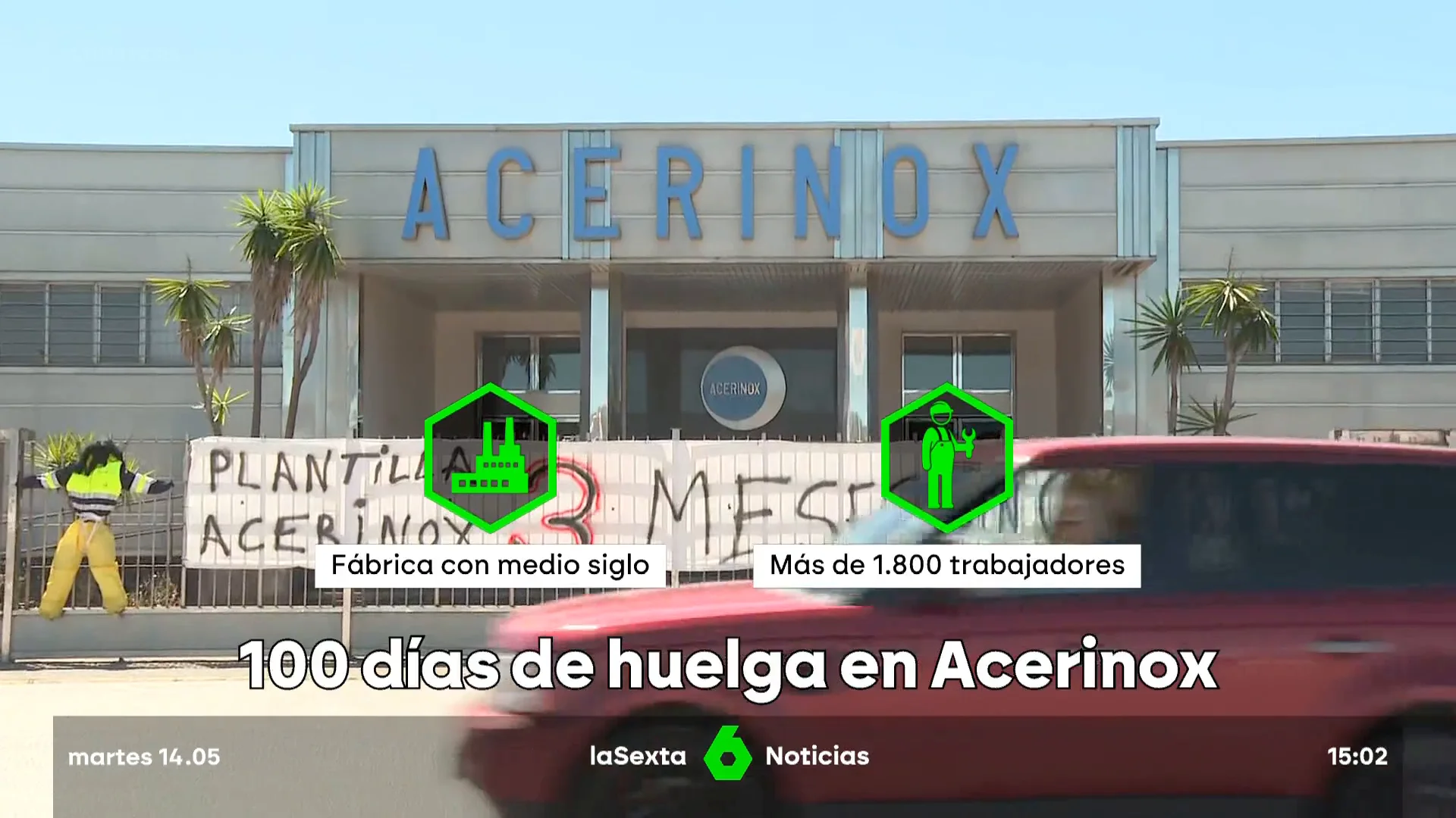 huelga en Acerinox