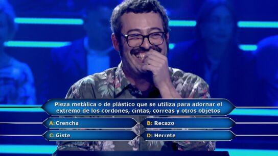 Le piden a Juanra Bonet un nuevo comod&iacute;n en &iquest;Qui&eacute;n quiere ser millonario?: "Me ir&iacute;a bien el comod&iacute;n del 75%"