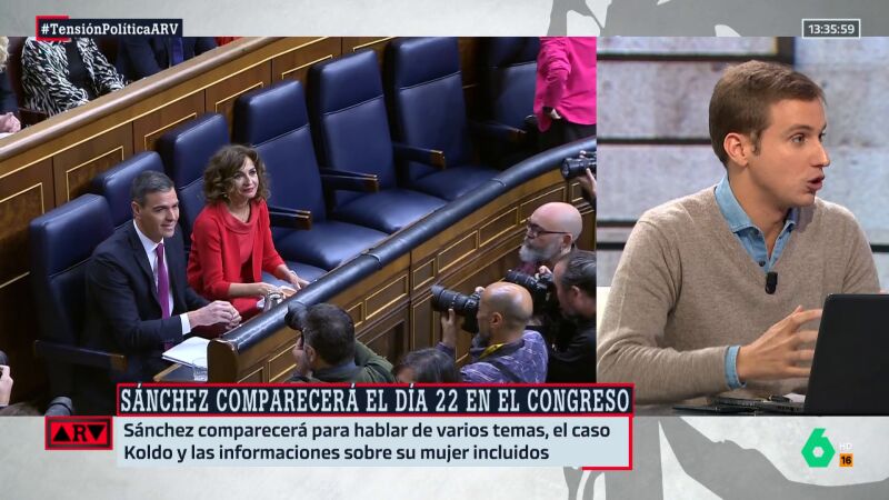 ARV- Pepe Luis, sobre la comparecencia de Sánchez en el Congreso: "El PP busca ir desgastando su figura"