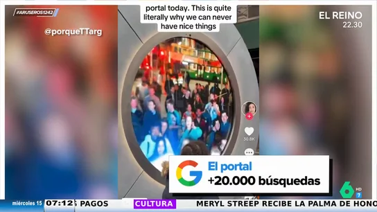 Cierran temporalmente el portal que conectaba Nueva York y Dublín: "Ha durado menos de una semana" Cierran temporalmente el portal que conectaba Nueva York y Dublín: "Ha durado menos de una semana"