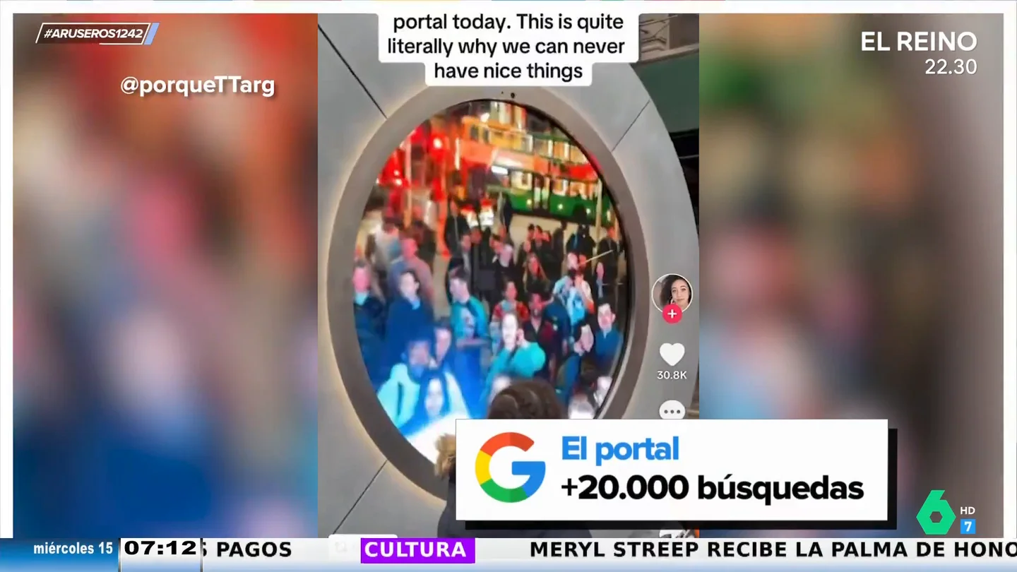 Cierran temporalmente el portal que conectaba Nueva York y Dublín: "Ha durado menos de una semana" Cierran temporalmente el portal que conectaba Nueva York y Dublín: "Ha durado menos de una semana"