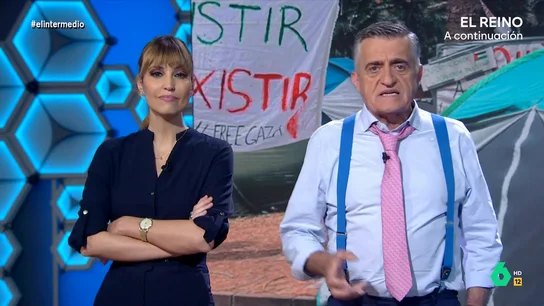 Sandra Sabatés repasa las acampadas reivindicativas de nuestro país: de las movilizaciones en la Castellana del 94 al 15M Sandra Sabatés repasa las acampadas reivindicativas de nuestro país: de las movilizaciones en la Castellana del 94 al 15M