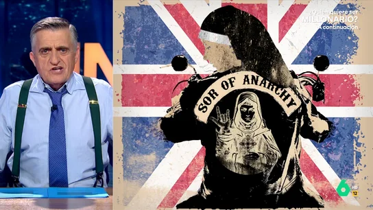 Wyoming 'bautiza' a las monjas clarisas que han rechazado a la Iglesia católica: "Sors of Anarchy" "No podemos estar tranquilos, ahora que tras las elecciones catalanas parecía que España ya no se rompía, va y empieza a romperse la Iglesia", comenta Wyoming en este vídeo sobre el cisma en la Iglesia católica provocado por 16 monjas clarisas.