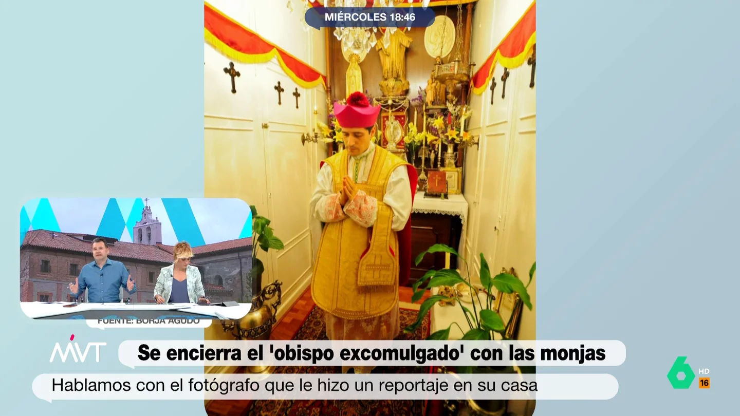 Iñaki López alucina con la descripción del piso de Pablo de Rojas Borja Agudo, el fotógrafo que hizo un reportaje de la casa del obispo excomulgado Pablo de Rojas, explica en este vídeo algunos detalles de este piso que incluso tiene una capilla: "Era como atravesar un portal temporal, me daba miedo", afirma.