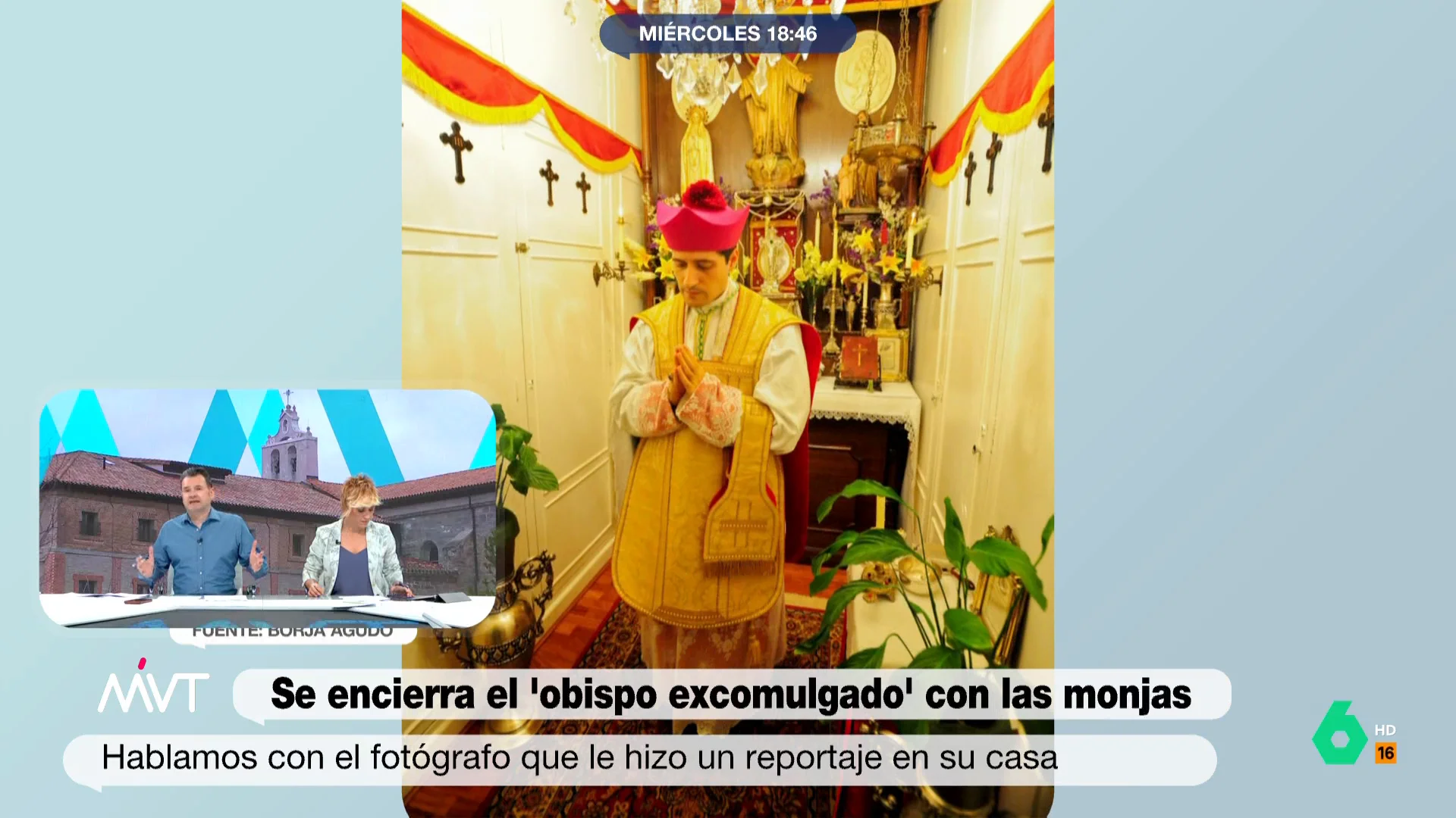 Borja Agudo, el fotógrafo que hizo un reportaje de la casa del obispo excomulgado Pablo de Rojas, explica en este vídeo algunos detalles de este piso que incluso tiene una capilla: "Era como atravesar un portal temporal, me daba miedo", afirma.