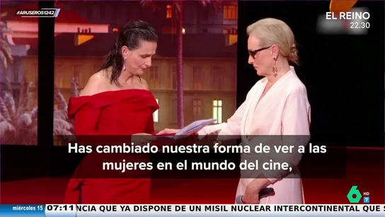 Juliette Binoche y Meryl Streep Juliette Binoche y Meryl Streep