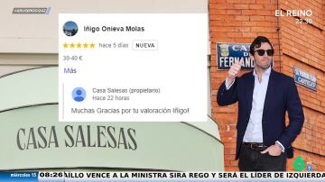 Alfonso Arús alucina al ver la reseña de Íñigo Onieva a su restaurante con Espinosa de los Monteros: "¡Pero si es el dueño!"