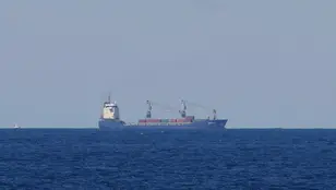 El buque Borkum llegando al puerto de Cartagena, a 16 de mayo de 2024