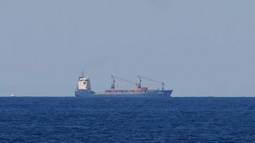 El buque Borkum llegando al puerto de Cartagena, a 16 de mayo de 2024