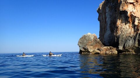 Rutas en kayak en Menorca