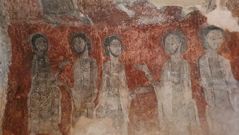 Pintura al fresco. Ermita de San Esteban de Viguera