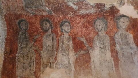 Pintura al fresco. Ermita de San Esteban de Viguera
