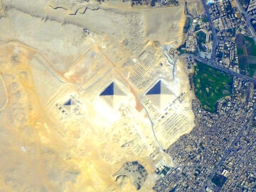 Vista aérea pirámides