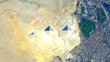 Vista aérea pirámides