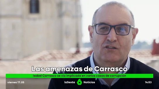 Javier Calvo recuerda las amenazas de Isabel Carrasco Javier Calvo, periodista y fundador de Leonoticias, explica en este vídeo de laSexta Columna cómo fueron las presiones que sufrió de Isabel Carrasco, desde querellas a advertencias de algún diputado, por informar de sus presuntas corruptelas.