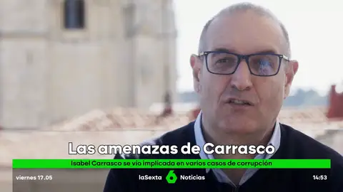Javier Calvo, periodista y fundador de Leonoticias, explica en este vídeo de laSexta Columna cómo fueron las presiones que sufrió de Isabel Carrasco, desde querellas a advertencias de algún diputado, por informar de sus presuntas corruptelas.