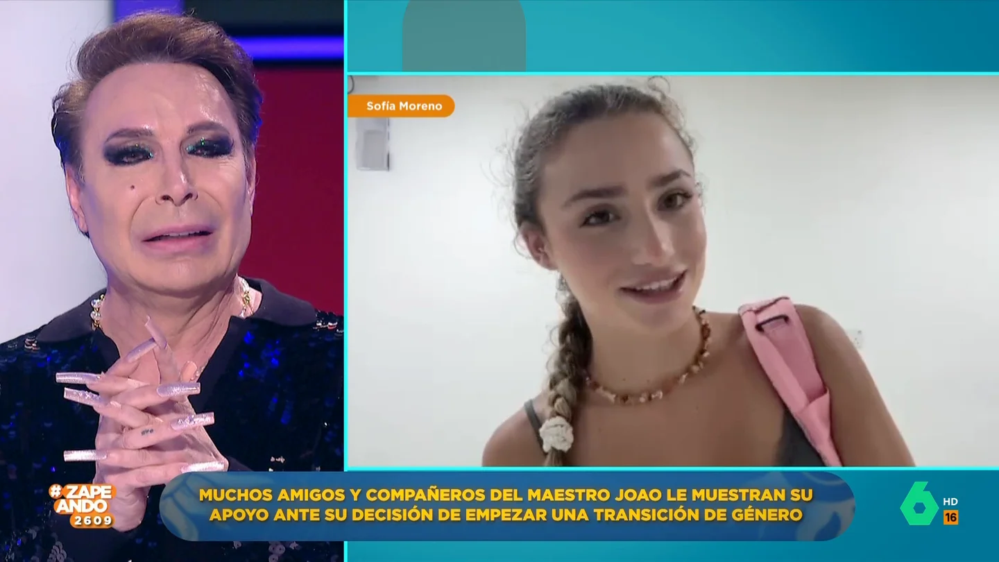 "Enhorabuena por haber sido tan valiente": Sofía Surferss respalda al Maestro Joao tras anunciar su transición a mujer "Enhorabuena por haber sido tan valiente": Sofía Surferss respalda al Maestro Joao tras anunciar su transición a mujer