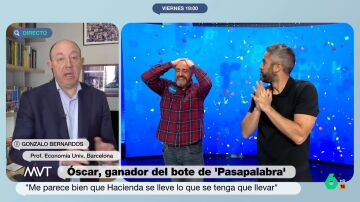 Gonzalo Bernardos ve injusto que el ganador de Pasapalabra pague un 39,5% a Hacienda
