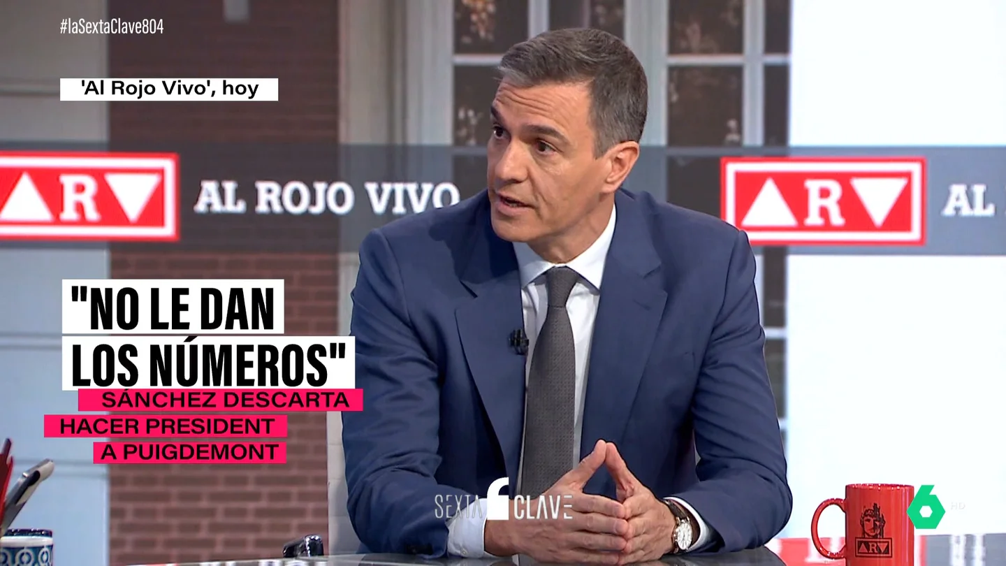 Pedro Sánchez descarta un adelanto electoral y aleja el debate de su sucesión en el PSOE: "Se tendrá que dar, pero no ahora" Pedro Sánchez descarta un adelanto electoral y aleja el debate de su sucesión en el PSOE: "Se tendrá que dar, pero no ahora"