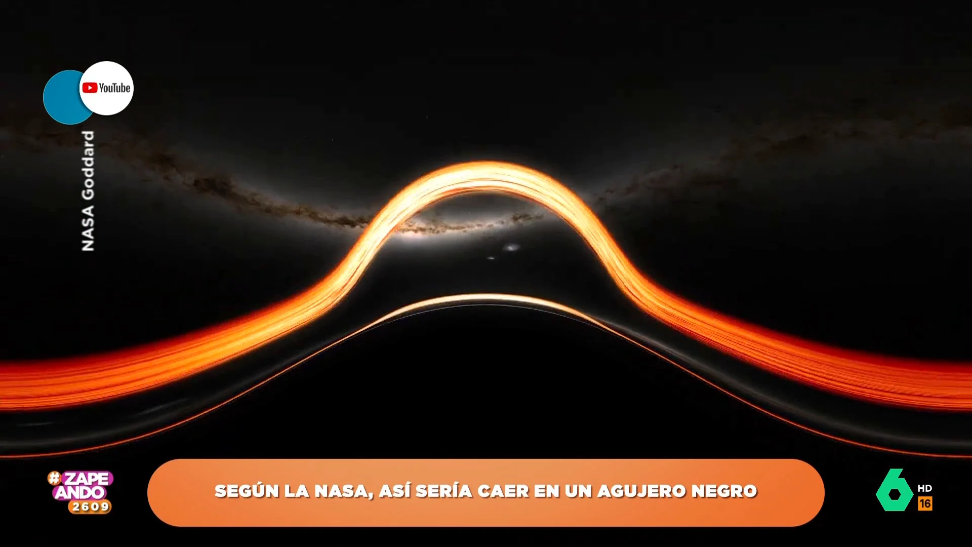 Así sería estar dentro de un agujero negro según la NASA