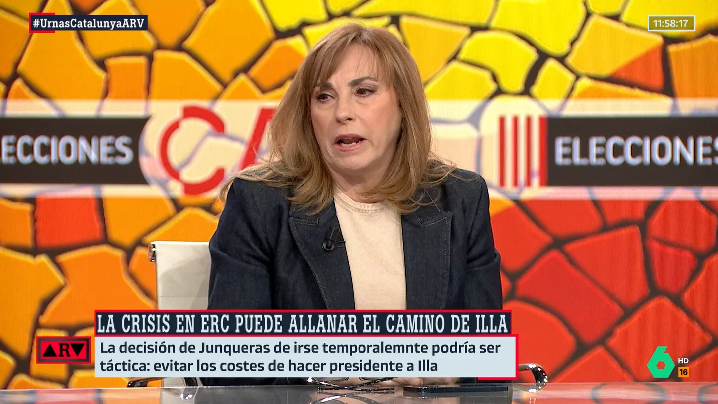 Angélica Rubio: "Si a ERC no le interesa ir a una repetición electoral, hay posibilidades de que Illa sea president, en solitario o no" Angélica Rubio: "Si a ERC no le interesa ir a una repetición electoral, hay posibilidades de que Illa sea president, en solitario o no"