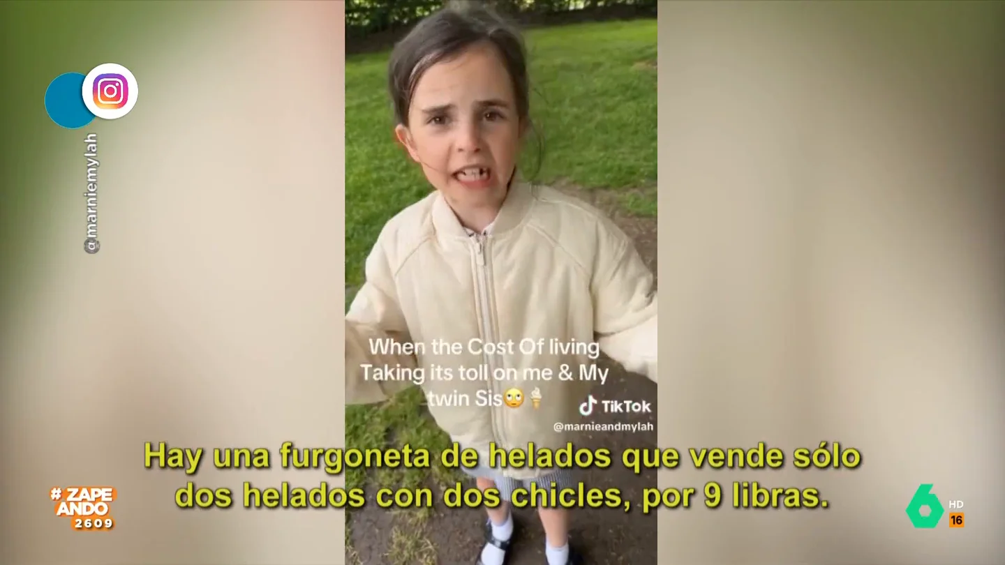 El enfado viral de una niña por cómo ha subido el precio de los helados El enfado viral de una niña por cómo ha subido el precio de los helados