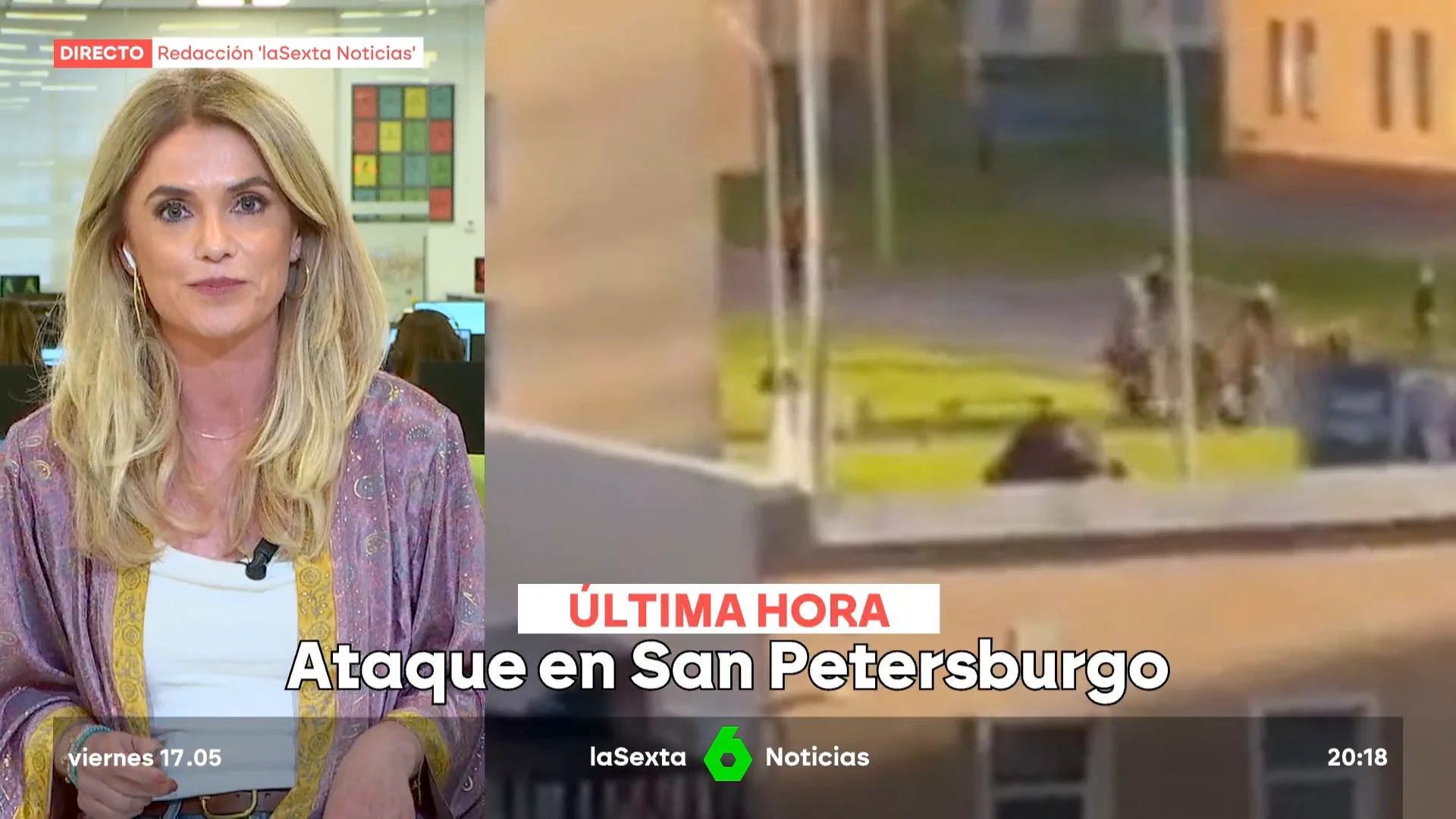 Una explosión en una academia militar de San Petersburgo provoca varios heridos